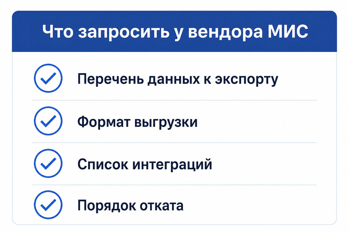 Что запросить у вендора МИС перед подписанием договора