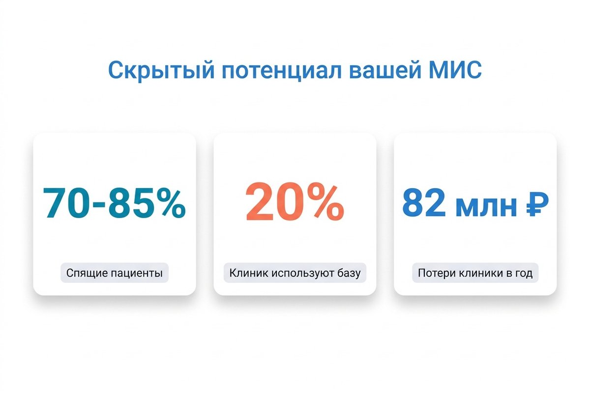 Скрытый потенциал базы пациентов в МИС — статистика
