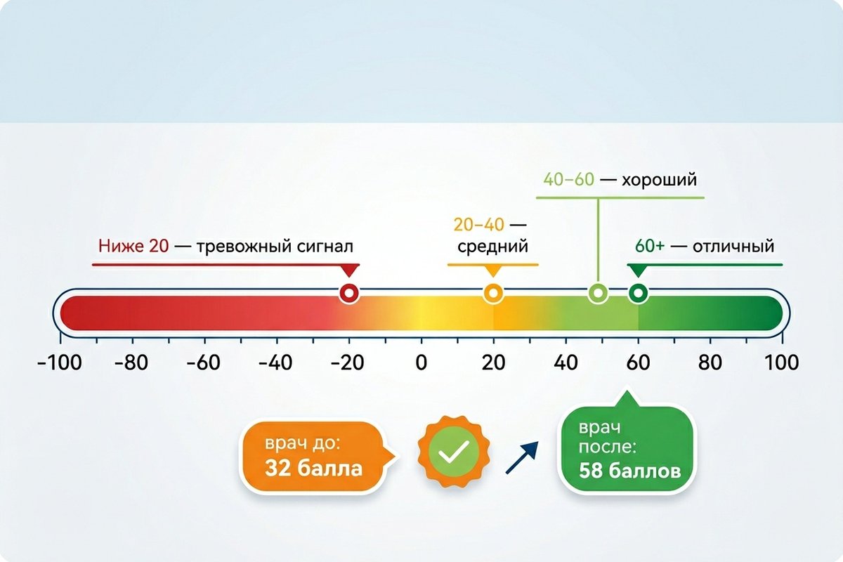Шкала NPS для частной клиники — ориентиры