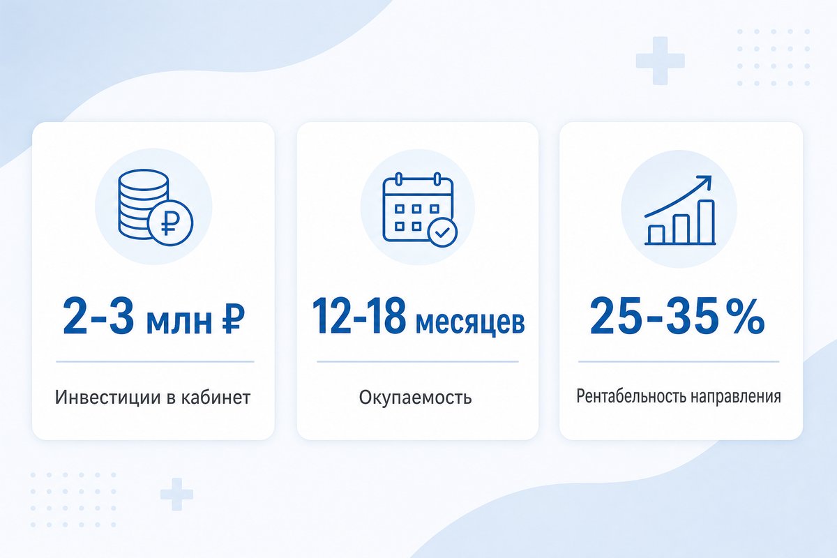 Экономика запуска кабинета косметолога в стоматологии