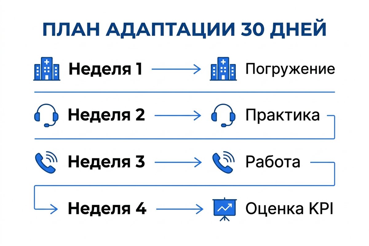30-дневный план адаптации администратора медицинской клиники