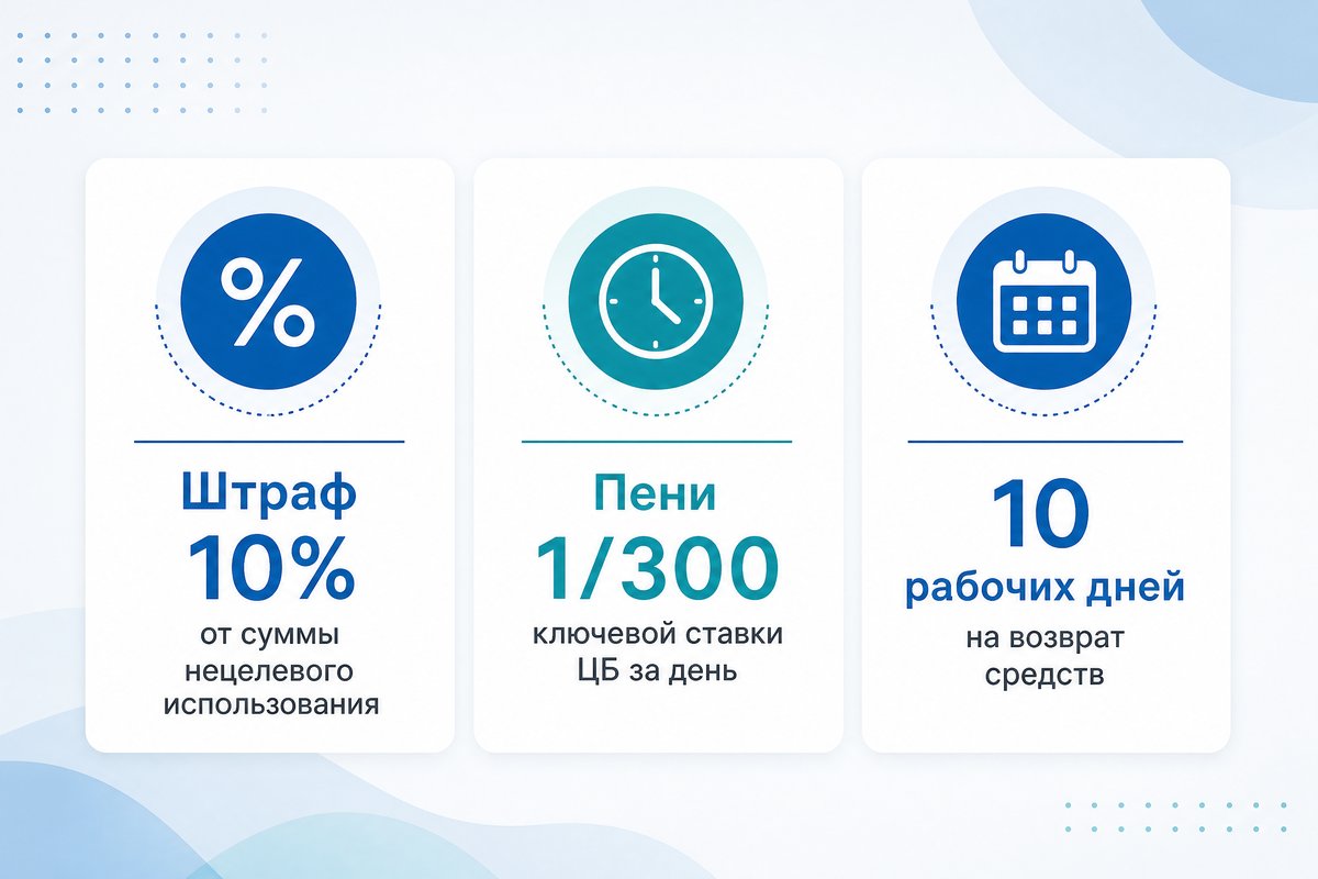 Штраф, пени и сроки возврата средств в ТФОМС