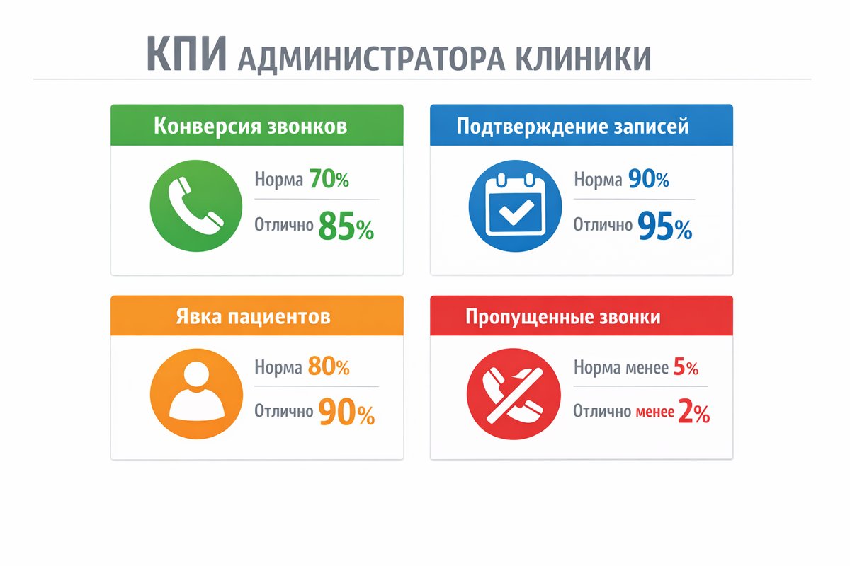 KPI администратора стоматологии — нормы конверсии звонков
