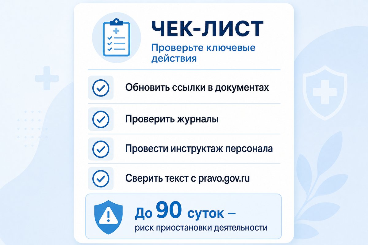 Чек-лист подготовки стоматологии к СП 2.1.4284-26