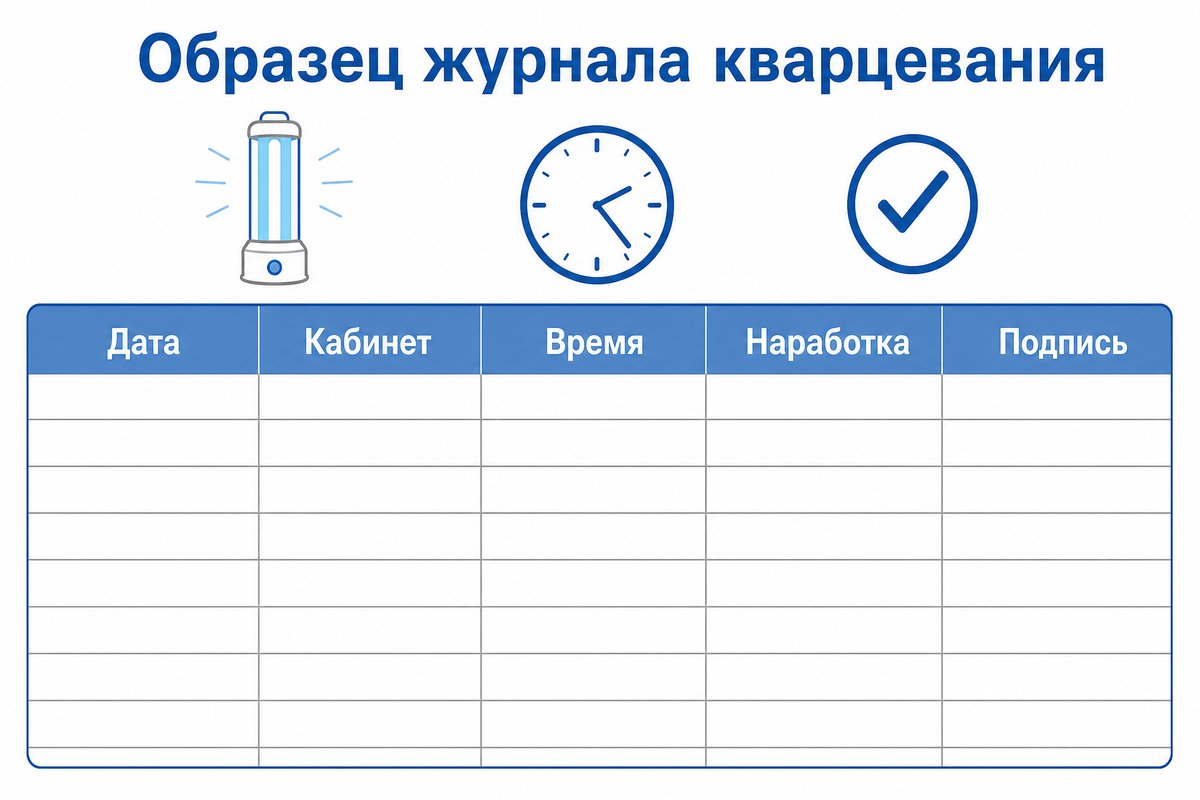 Образец журнала кварцевания