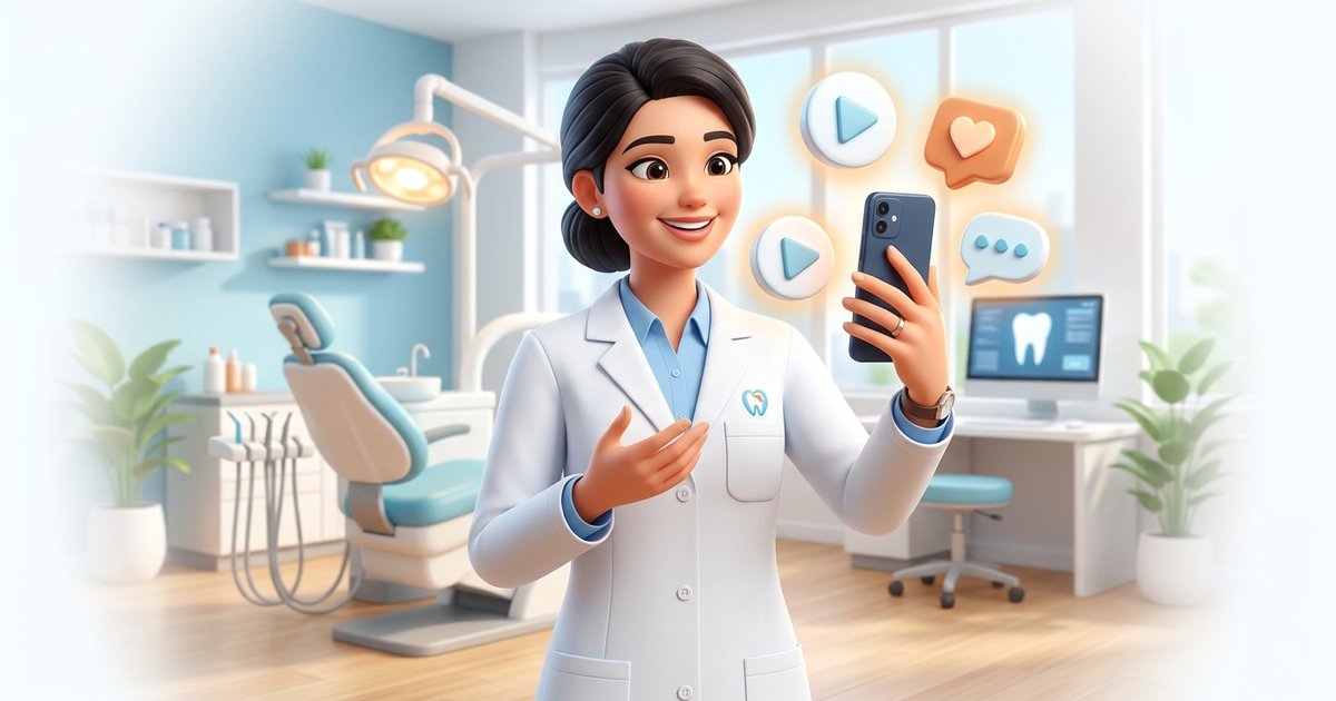 Контент-маркетинг для стоматологии: врач-блогер снимает видео для соцсетей