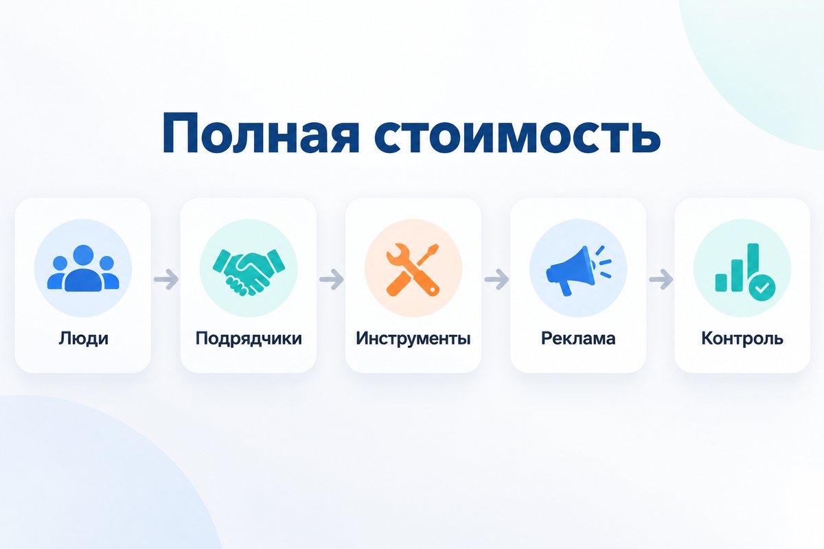 Пять составляющих полной стоимости маркетинга
