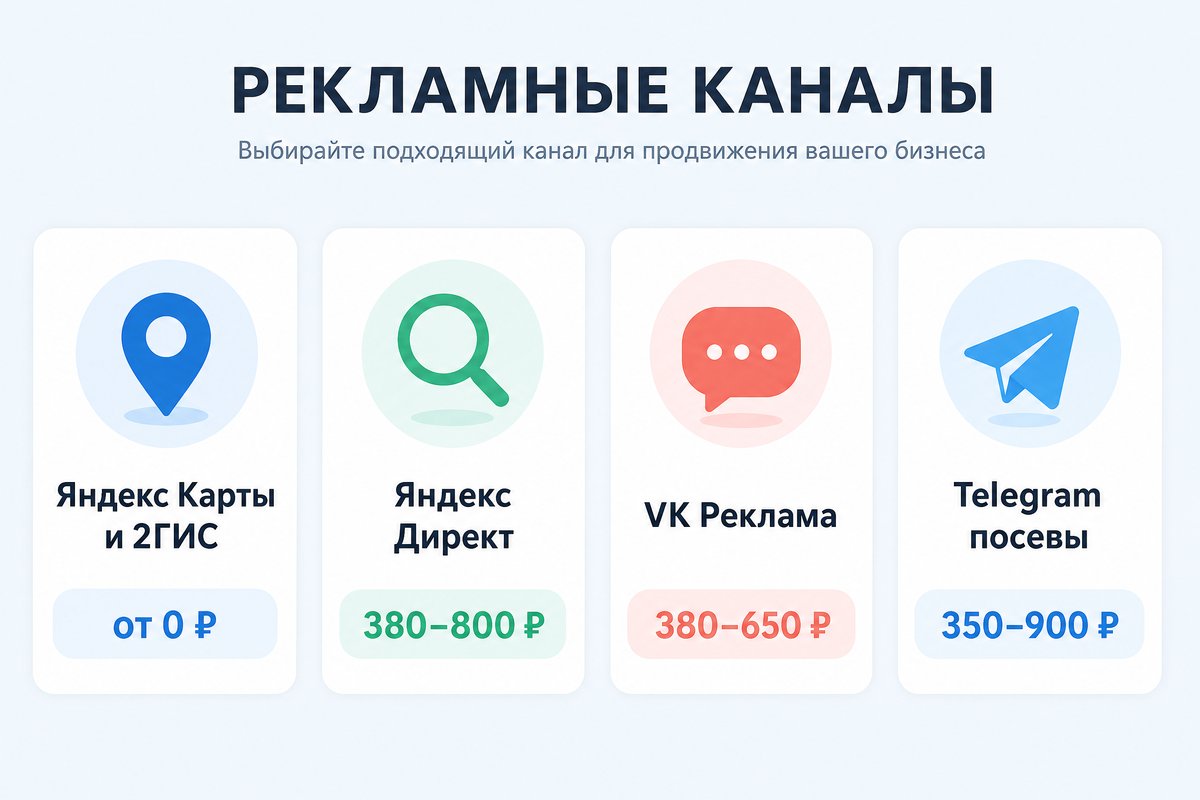 Стоимость привлечения родителей по каналам