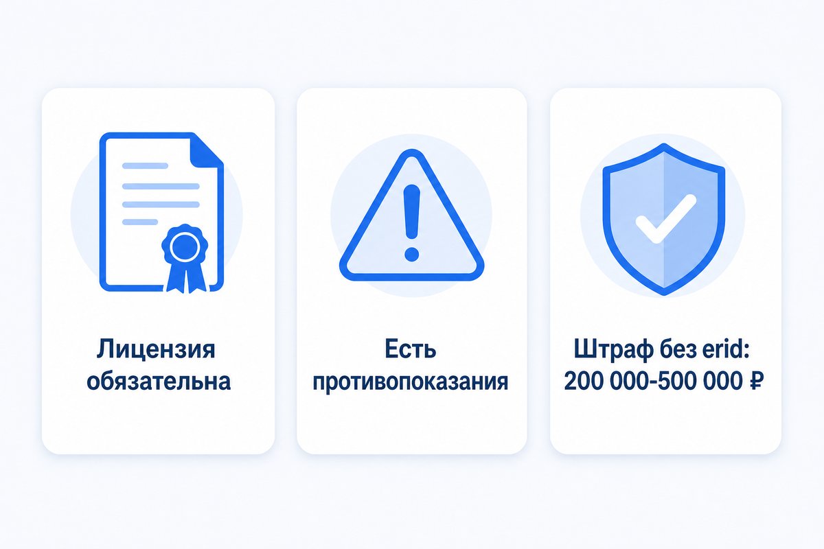 Требования к медицинской рекламе в Яндексе: лицензия, предупреждение, маркировка
