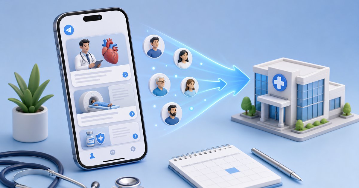 Telegram-канал клиники как воронка продаж — обложка