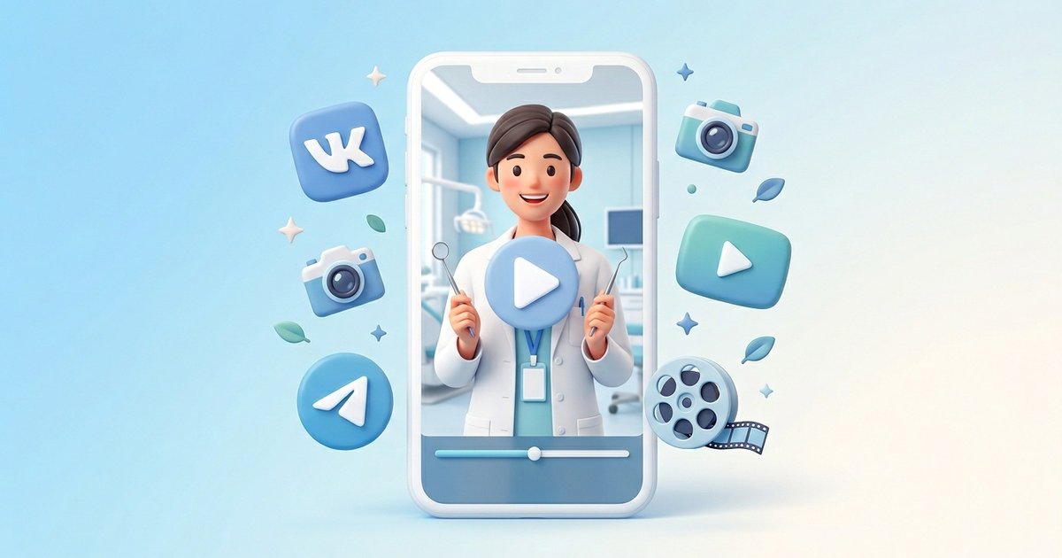 Видеоконтент для клиники — обложка статьи о Reels и Shorts